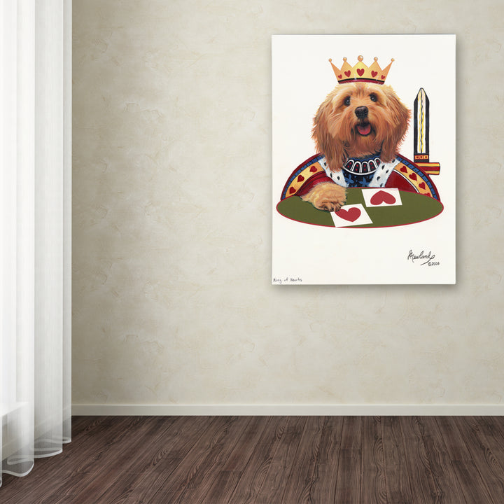 Jenny Newland King Of Hearts Canvas Art 18 x 24 Image 3