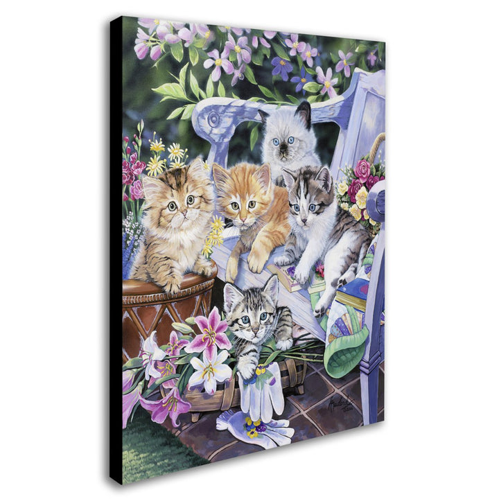 Jenny Newland Purfect Gardening Buddies Canvas Art 18 x 24 Image 2