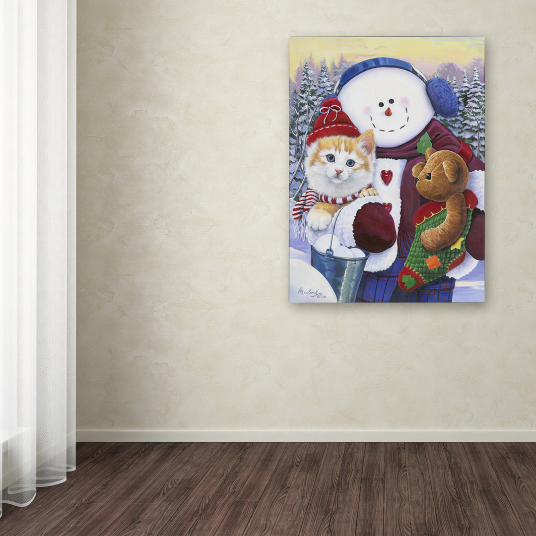 Jenny Newland Winter Wonder Pals Canvas Art 18 x 24 Image 3