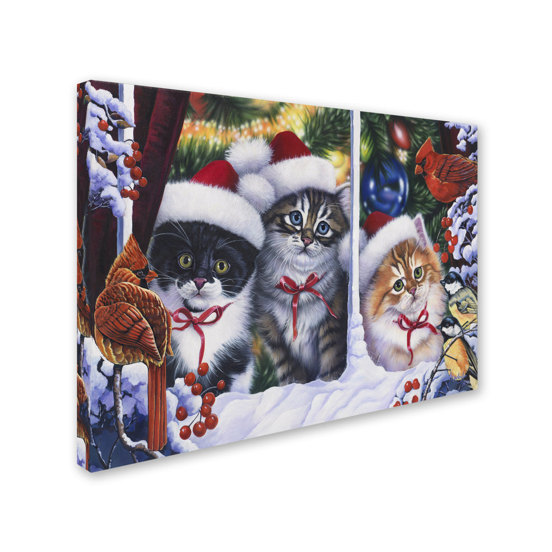 Jenny Newland Cats In Window Canvas Art 18 x 24 Image 2