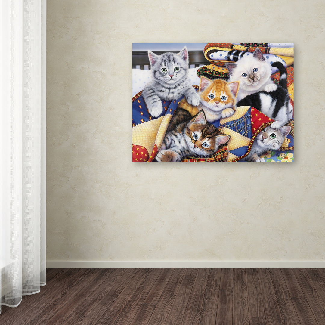 Jenny Newland Cozy Kittens Canvas Art 18 x 24 Image 3