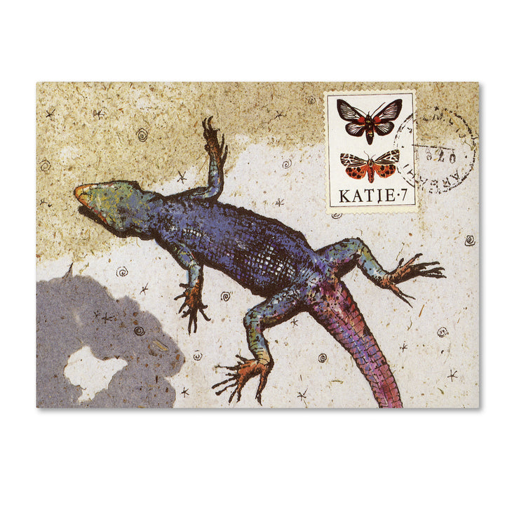 Nick Bantock Rainbow Lizard Canvas Art 18 x 24 Image 1