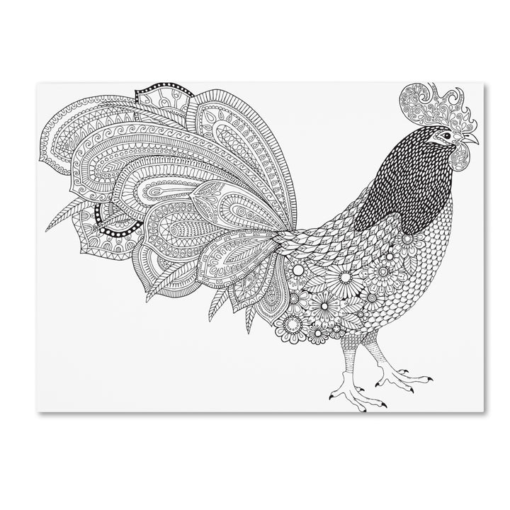 Hello Angel Cock-a-Doodle Canvas Art 18 x 24 Image 1