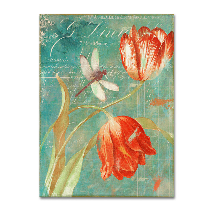 Color Bakery Mandarin Tulips Canvas Art 18 x 24 Image 1