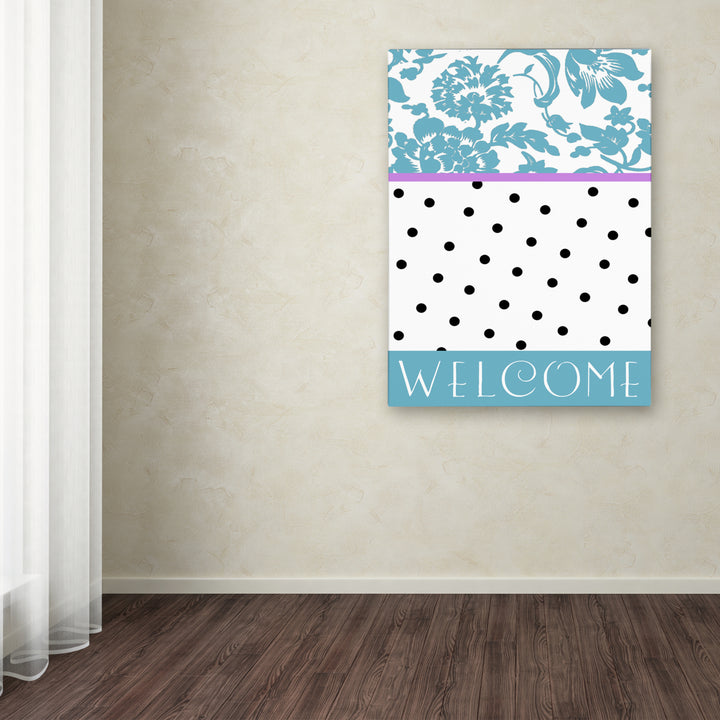 Color Bakery Teal Dots Canvas Art 18 x 24 Image 3