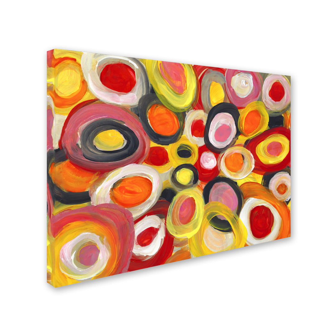 Amy Vangsgard Colorful Abstract Circles Canvas Art 18 x 24 Image 2