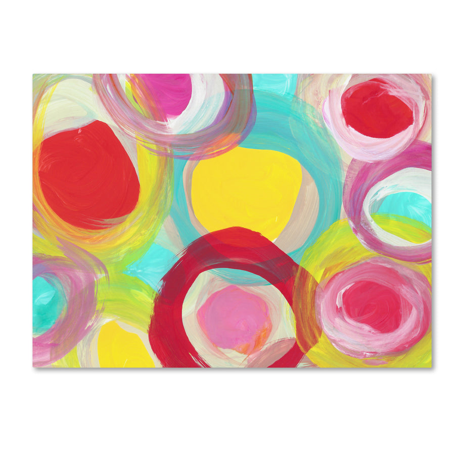 Amy Vangsgard Colorful Sun Circles Horizontal 1 Canvas Art 18 x 24 Image 1