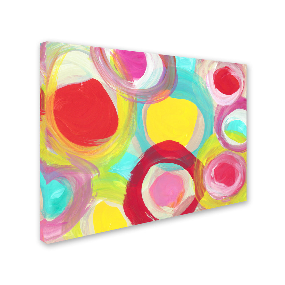 Amy Vangsgard Colorful Sun Circles Horizontal 1 Canvas Art 18 x 24 Image 2