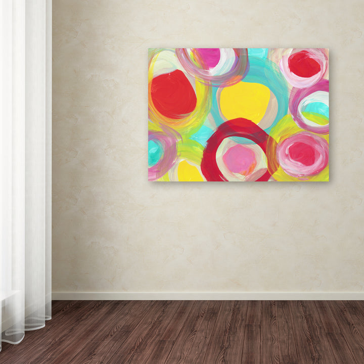 Amy Vangsgard Colorful Sun Circles Horizontal 1 Canvas Art 18 x 24 Image 3