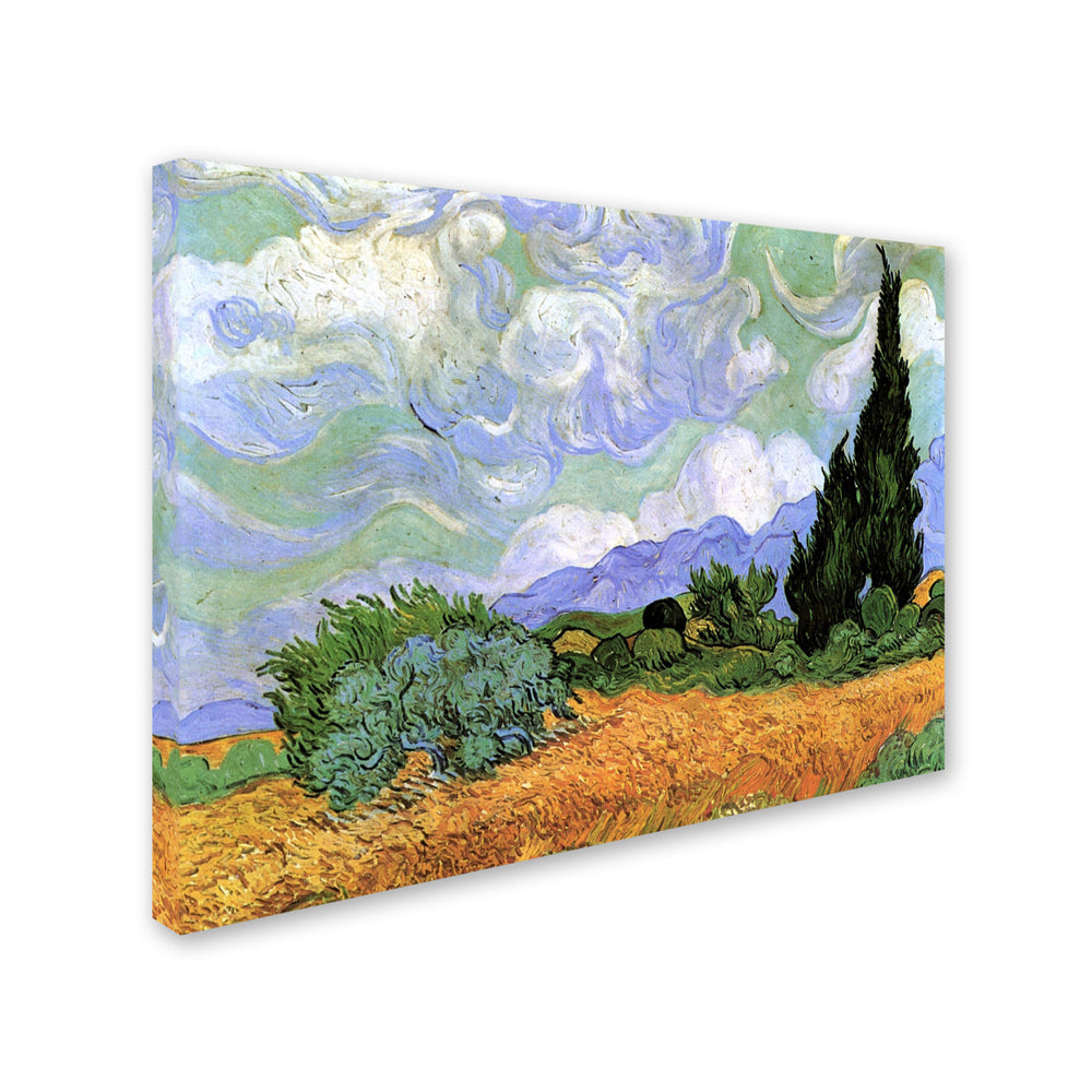Vincent van Gogh Wheatfield with Cypresses Canvas Art 18 x 24 Image 2