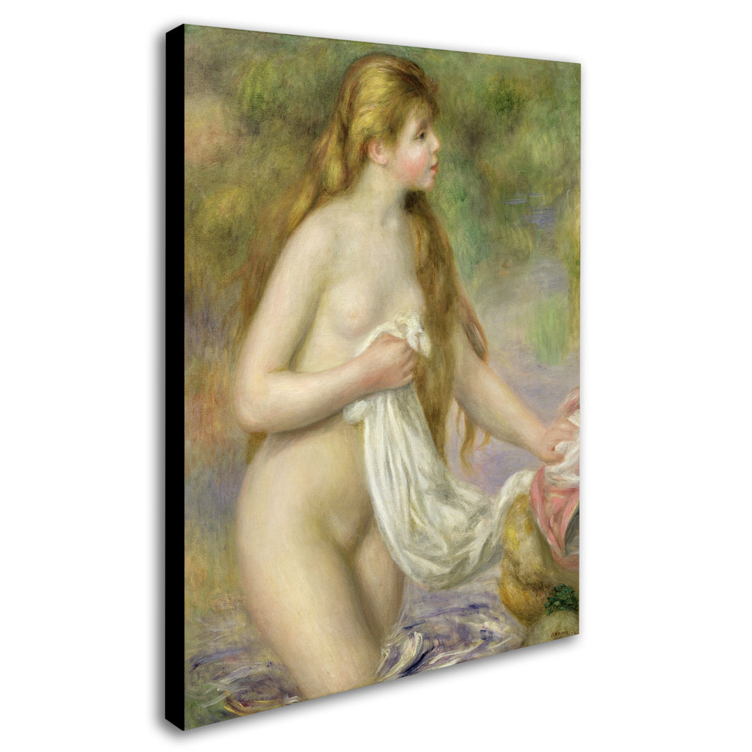 Pierre Renoir Bather with Long Hair c.1895 Canvas Art 18 x 24 Image 2