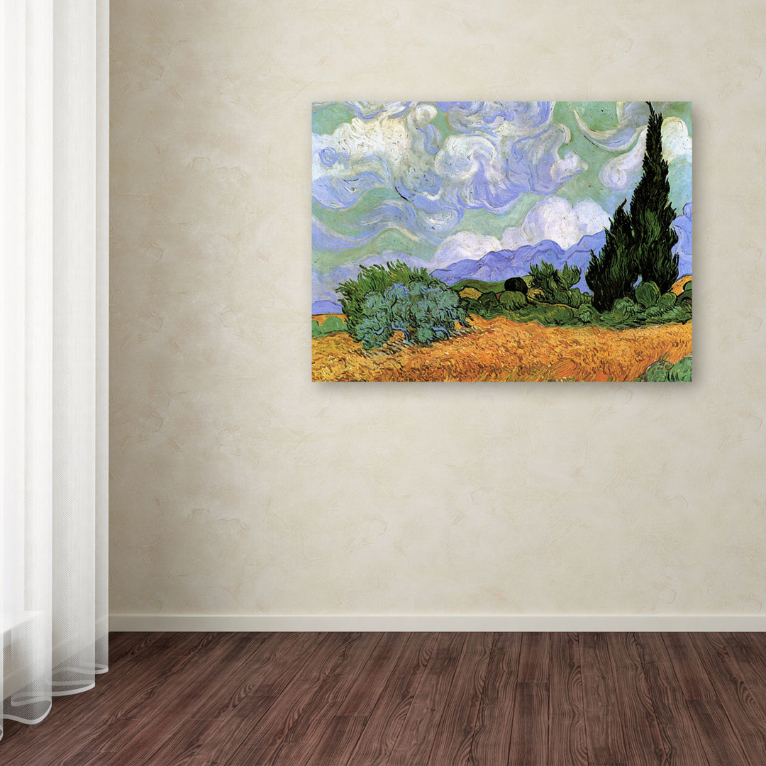 Vincent van Gogh Wheatfield with Cypresses Canvas Art 18 x 24 Image 3