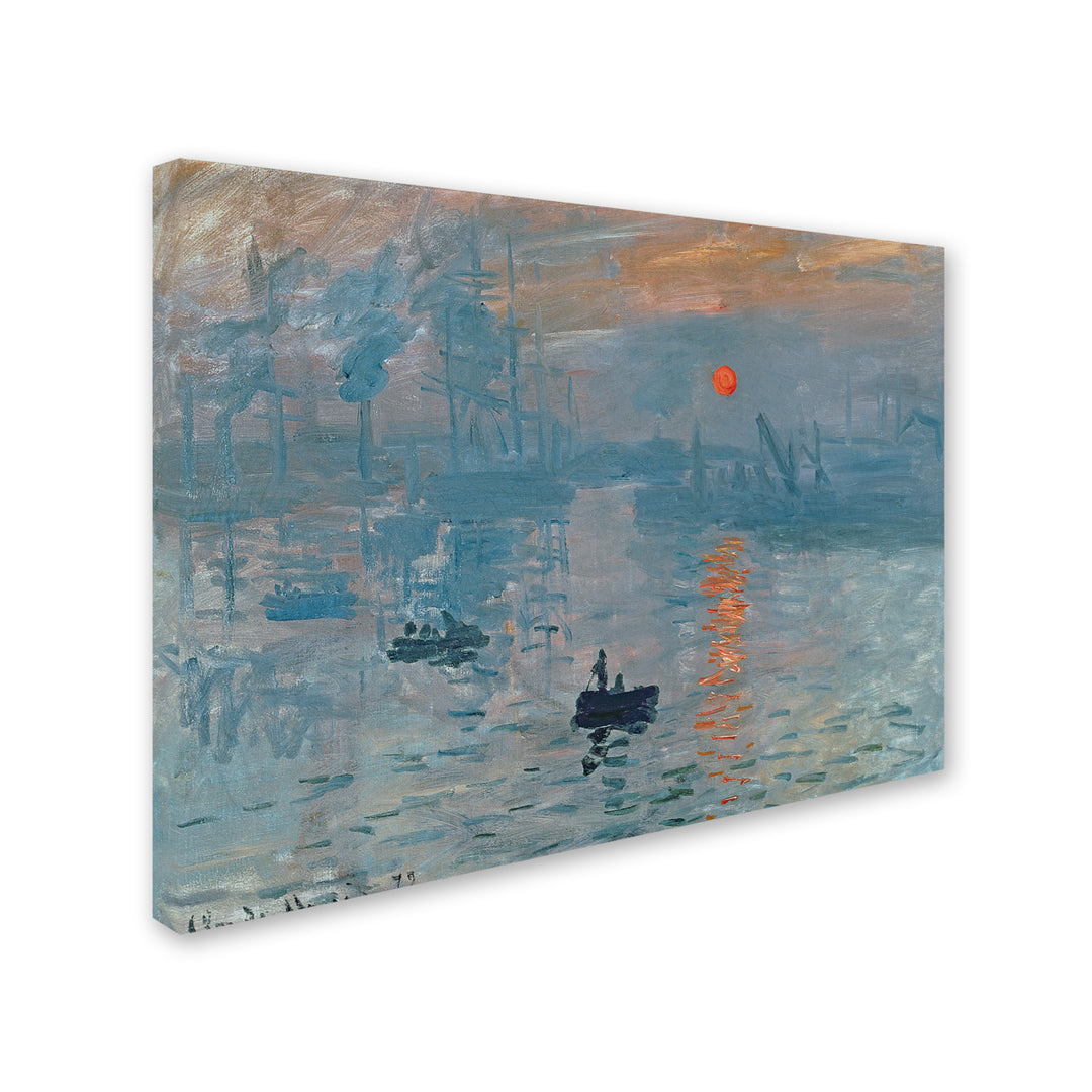 Claude Monet Impression Sunrise Canvas Art 18 x 24 Image 2