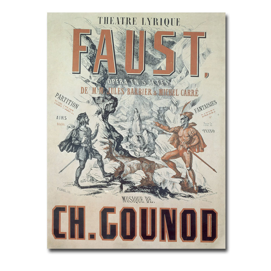 Faust Opera 1875 Canvas Art 18 x 24 Image 1