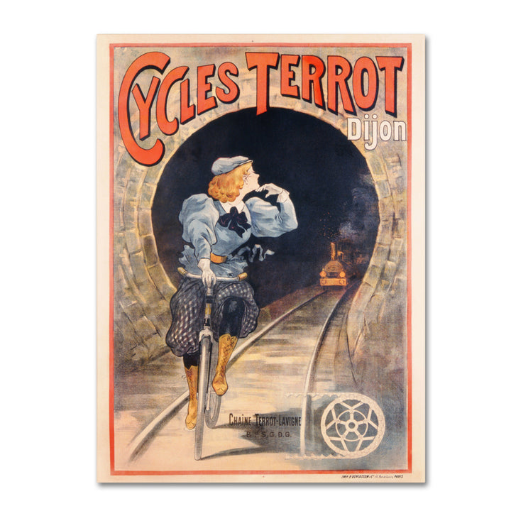Cycles Terrot 1900 Canvas Art 18 x 24 Image 1