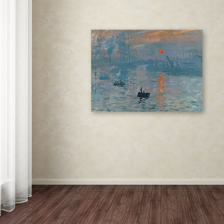 Claude Monet Impression Sunrise Canvas Art 18 x 24 Image 3
