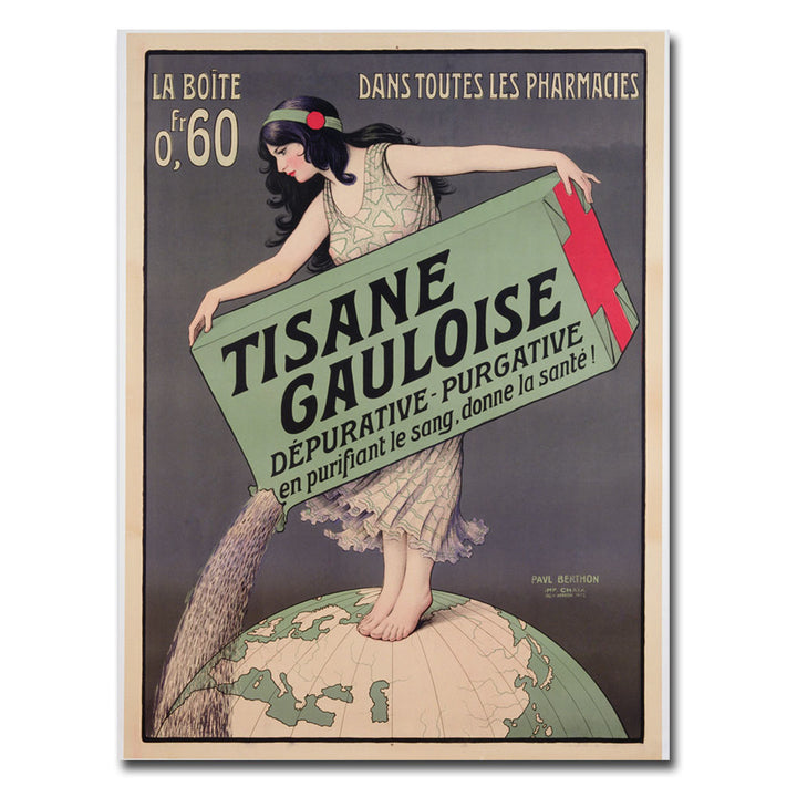 Paul Berthon Tisane Gauloise 1900 Canvas Art 18 x 24 Image 1