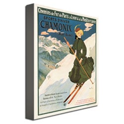 SNF Routes to Chamonix 1910 Canvas Art 18 x 24 Image 3