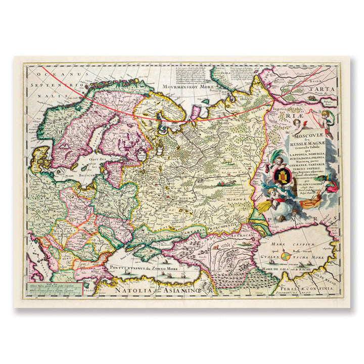 Map of Asia Minor c. 1626 Canvas Art 18 x 24 Image 1