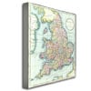 R.H. Laurie Map of England and Wales 1852 Canvas Art 18 x 24 Image 2