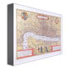 Map of London c. 1572 Canvas Art 18 x 24 Image 2