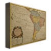 Guillaume Delisle Map of South America 1700 Canvas Art 18 x 24 Image 2