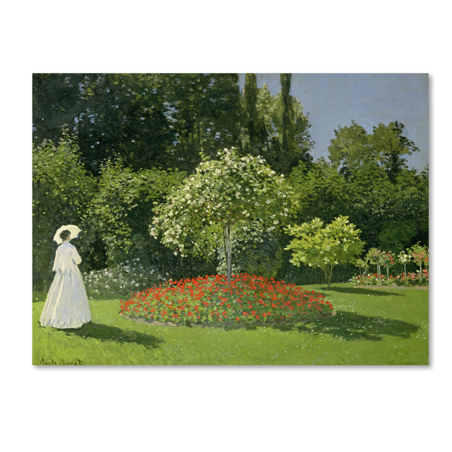 Claude Monet Jeanne Marie Lecadre in the Garden Canvas Art 18 x 24 Image 1