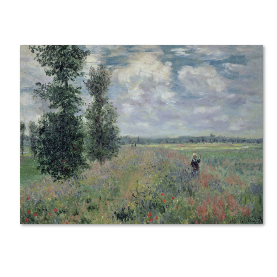 Claude Monet The Poppy Field Canvas Art 18 x 24 Image 1