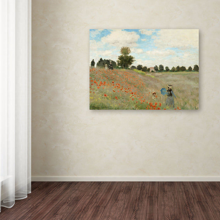 Claude Monet Wild Poppies Near Argenteuil Canvas Art 18 x 24 Image 3