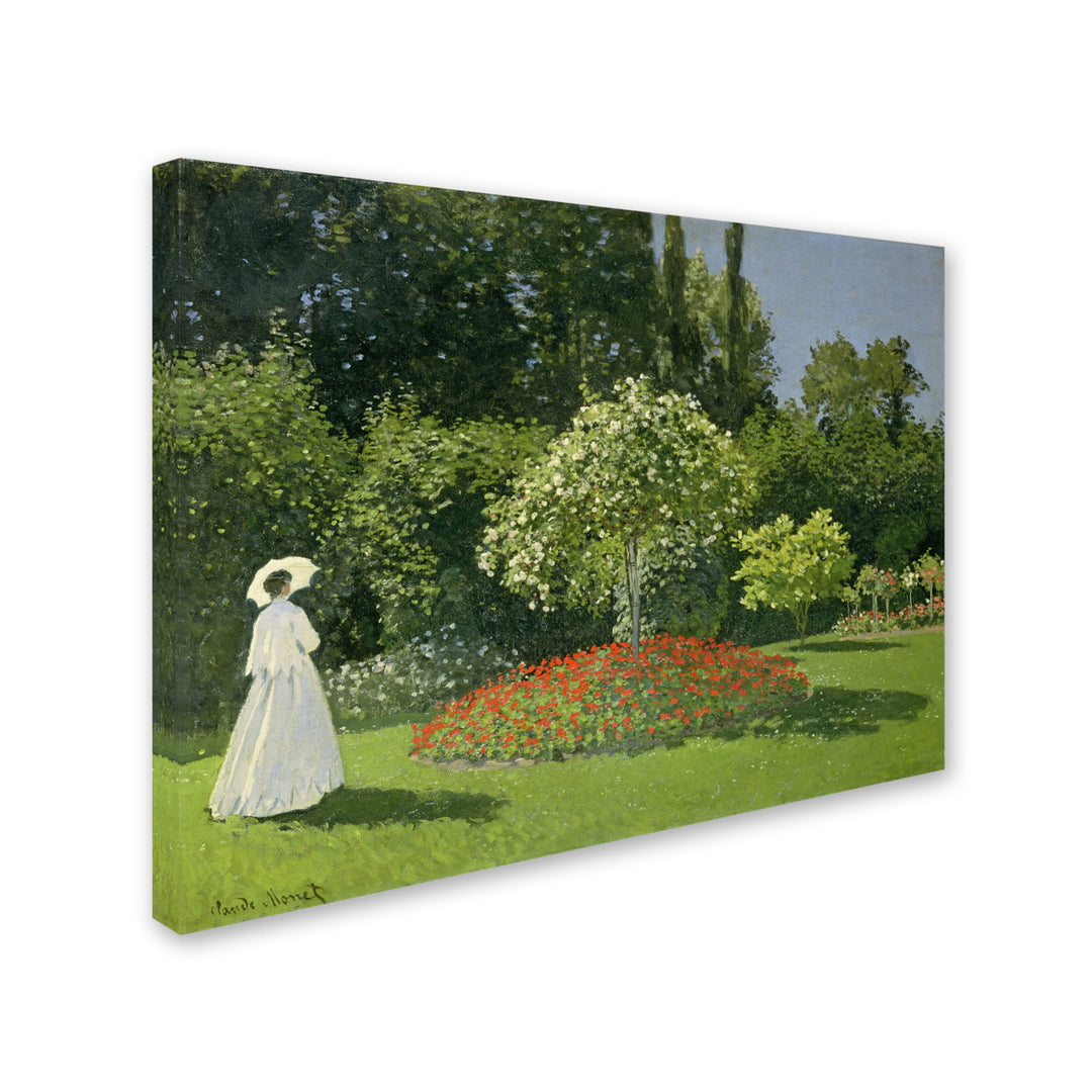 Claude Monet Jeanne Marie Lecadre in the Garden Canvas Art 18 x 24 Image 2