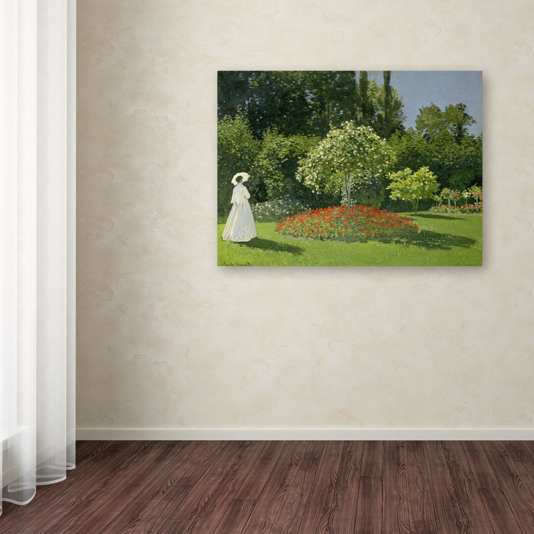 Claude Monet Jeanne Marie Lecadre in the Garden Canvas Art 18 x 24 Image 3