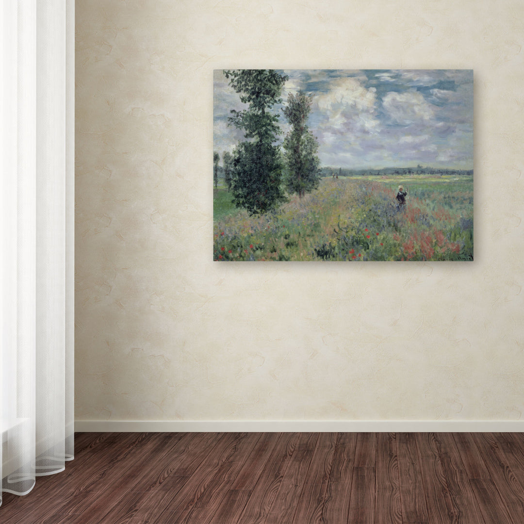 Claude Monet The Poppy Field Canvas Art 18 x 24 Image 3