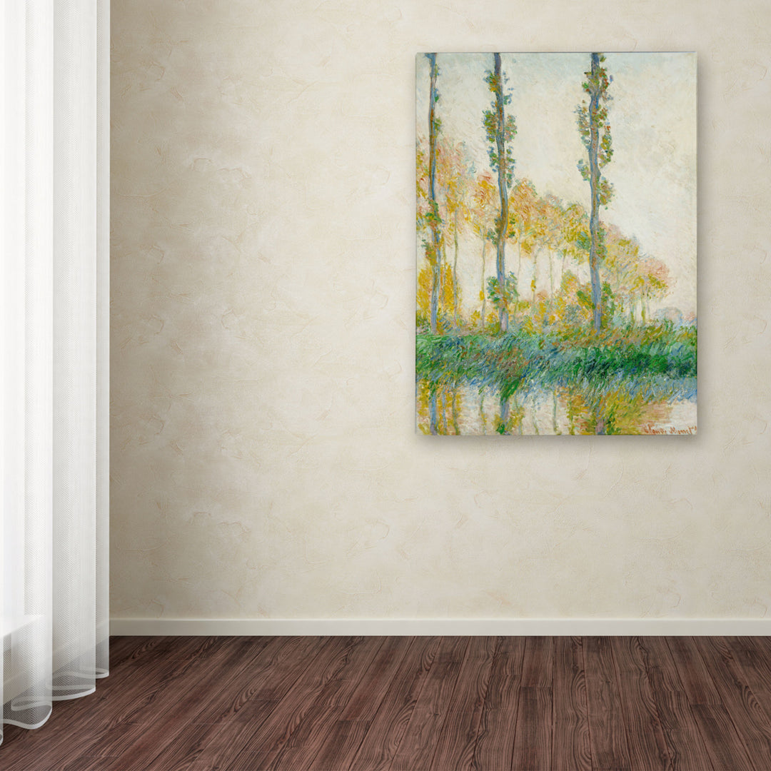 Claude Monet The Three Trees Autumn Canvas Art 18 x 24 Image 3