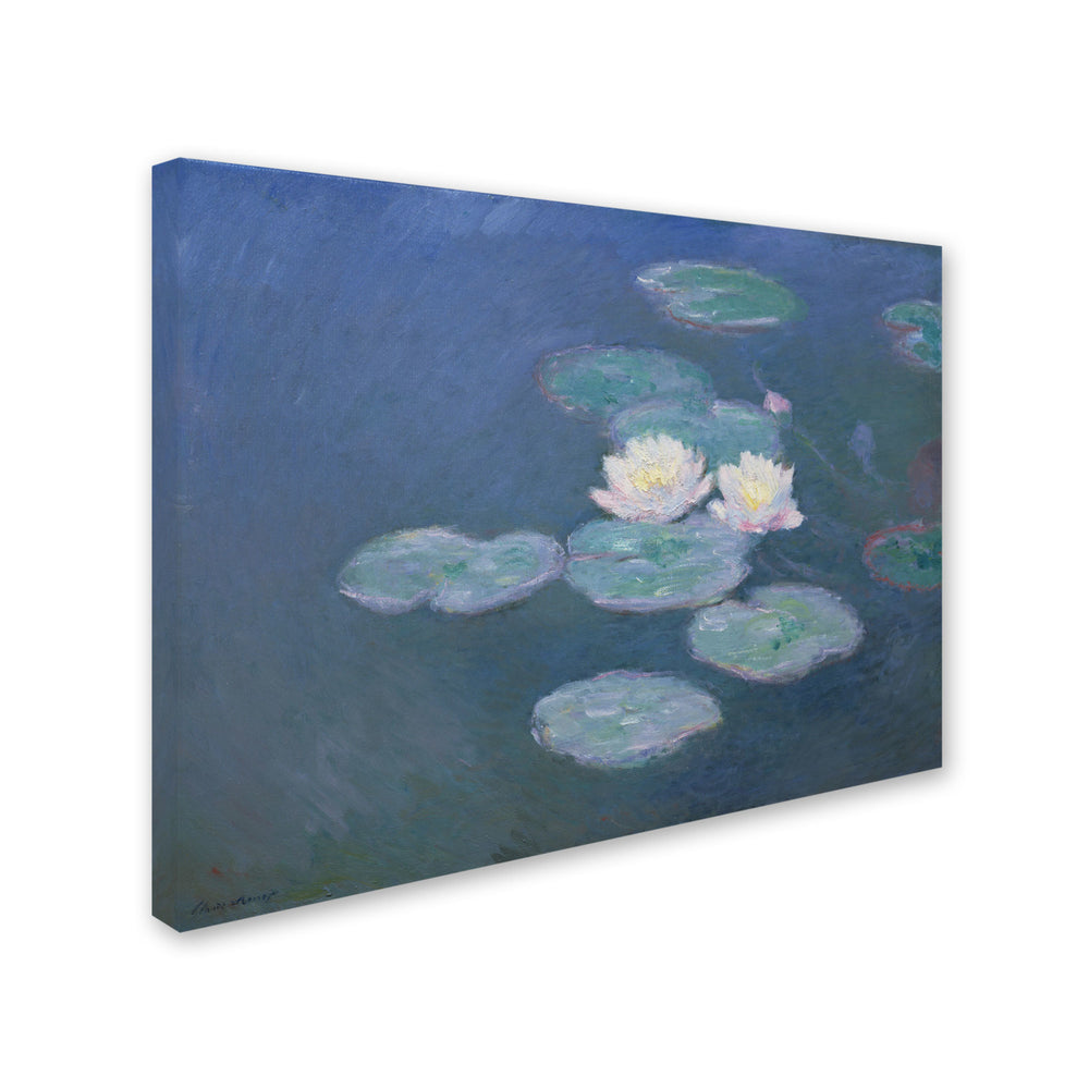 Claude Monet Waterlilies Evening Canvas Art 18 x 24 Image 2