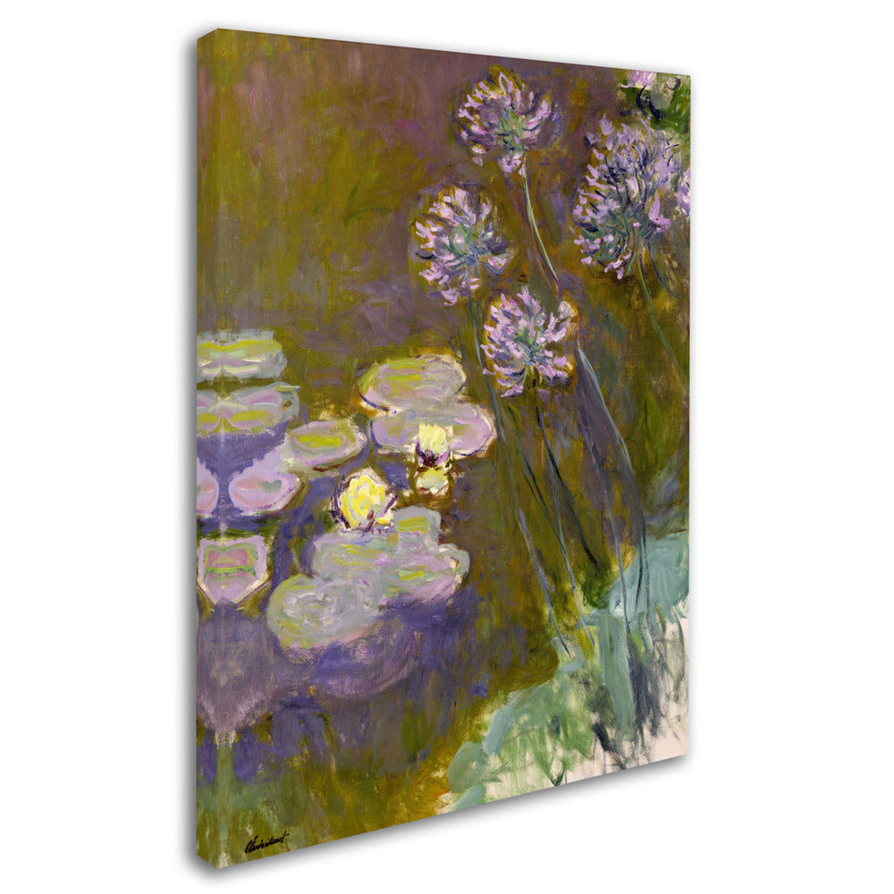 Claude Monet Waterlilies and Agapanthus Canvas Art 18 x 24 Image 2