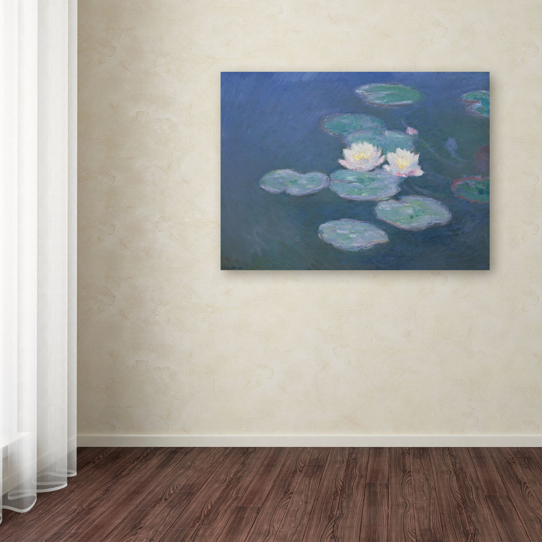 Claude Monet Waterlilies Evening Canvas Art 18 x 24 Image 3
