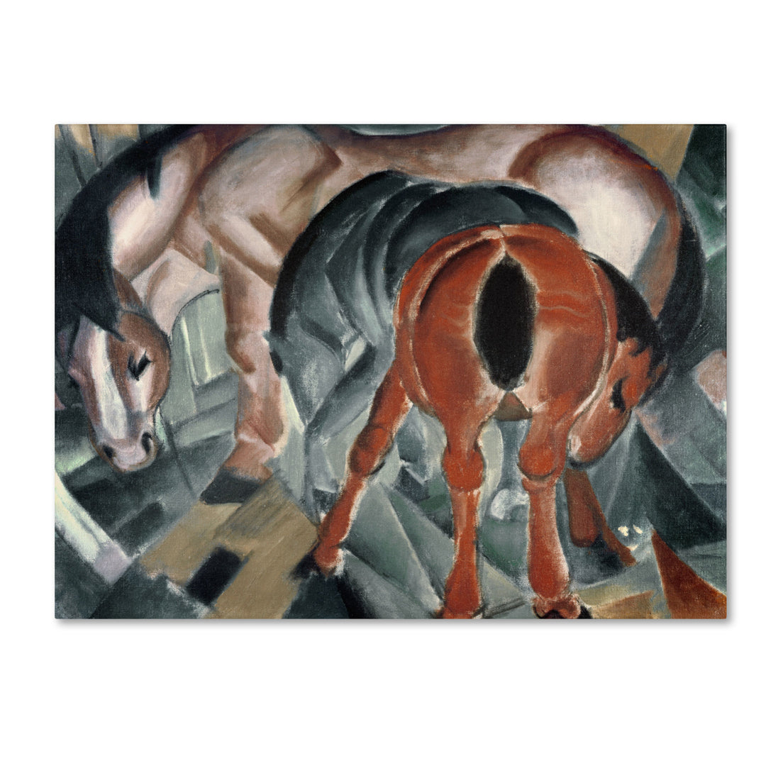 Franz Marc Horse With Two Foals 1912 Canvas Art 18 x 24 Image 1
