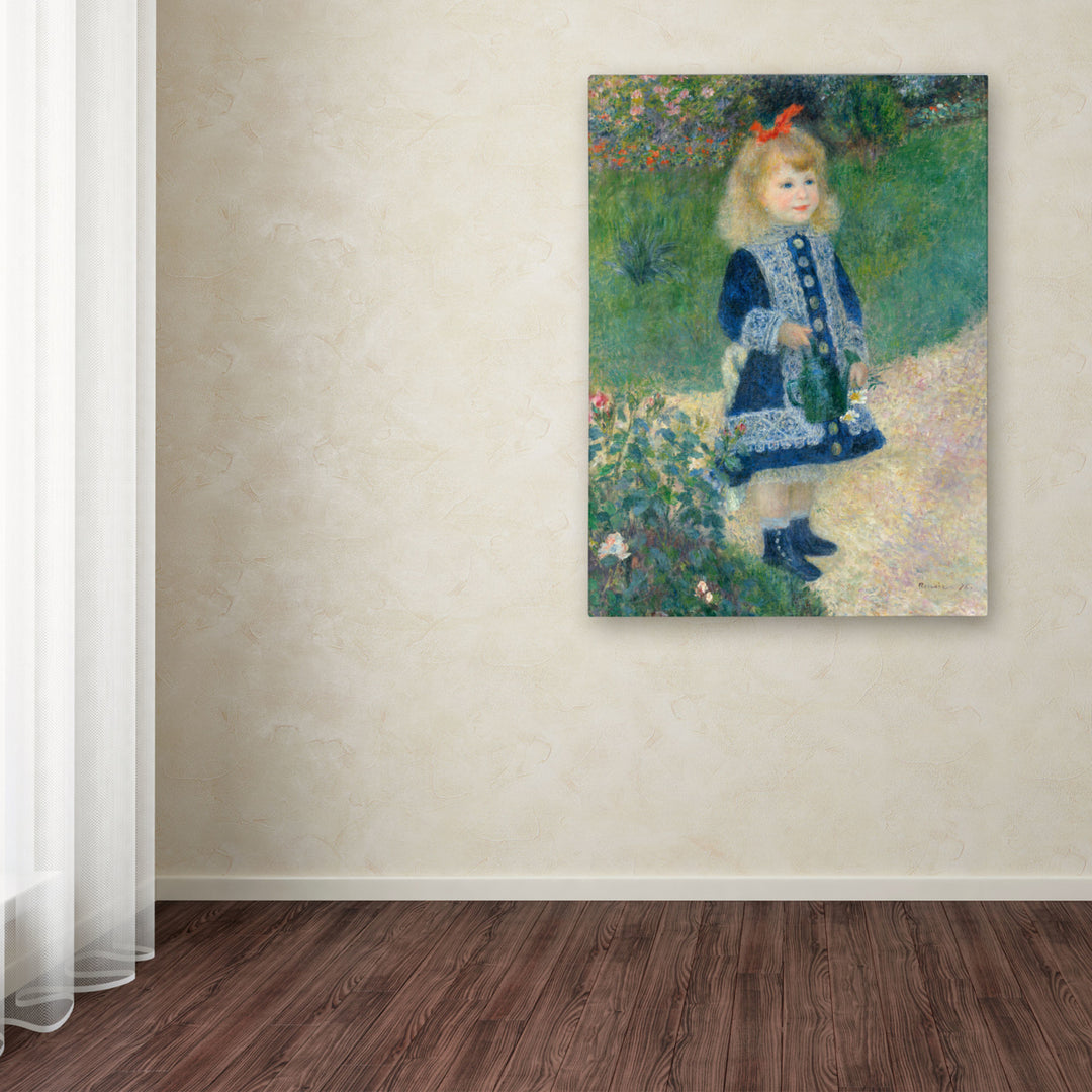 Pierre Renoir A Girl With a Watering Can Canvas Art 18 x 24 Image 3