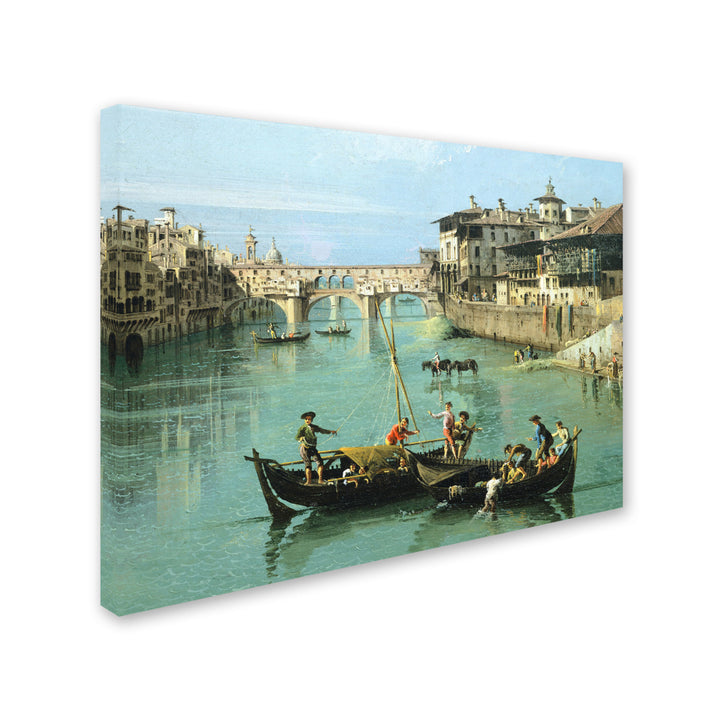 Canaletto Arno River and Ponte Vecchio Canvas Art 18 x 24 Image 2