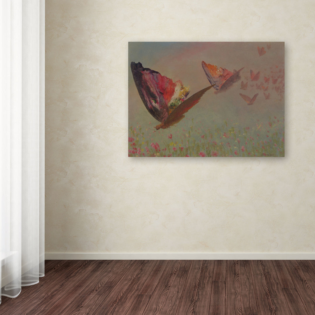 Albert Bierstadt Butterflies With Riders Canvas Art 18 x 24 Image 3