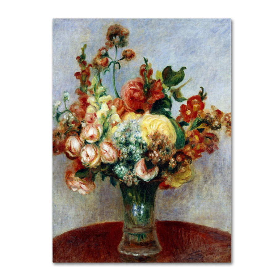 Pierre Renoir Flowers In a Vase 1898 Canvas Art 18 x 24 Image 1