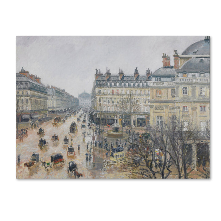 Camille Pissarro Place du Theatre Francais 1898 Canvas Art 18 x 24 Image 1