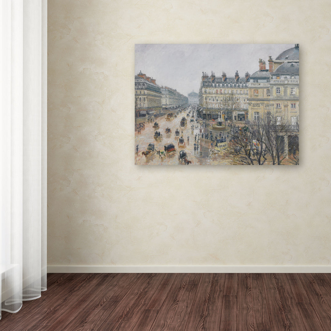 Camille Pissarro Place du Theatre Francais 1898 Canvas Art 18 x 24 Image 3