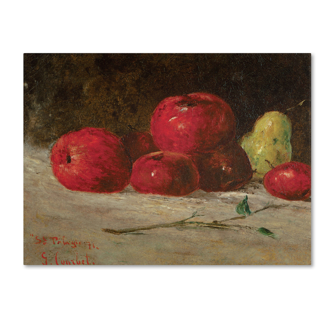 Gustave Courbet Still Life Apples and Pears Canvas Art 18 x 24 Image 1