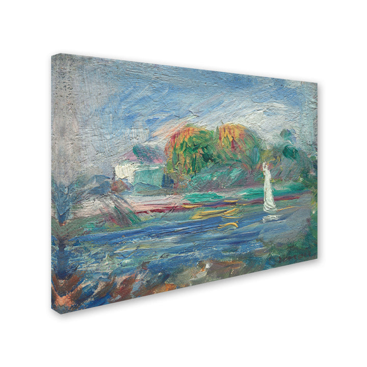 Pierre Renoir The Blue River 1890-1900 Canvas Art 18 x 24 Image 2