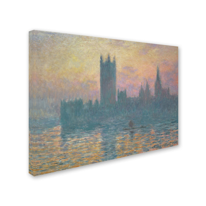 Claude Monet The Houses of Parliament Sunset Canvas Art 18 x 24 Image 2
