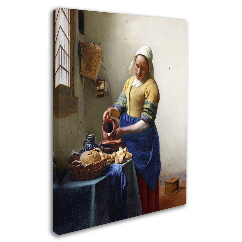Jan Vermeer The Milkmaid 1658-60 Canvas Art 18 x 24 Image 2