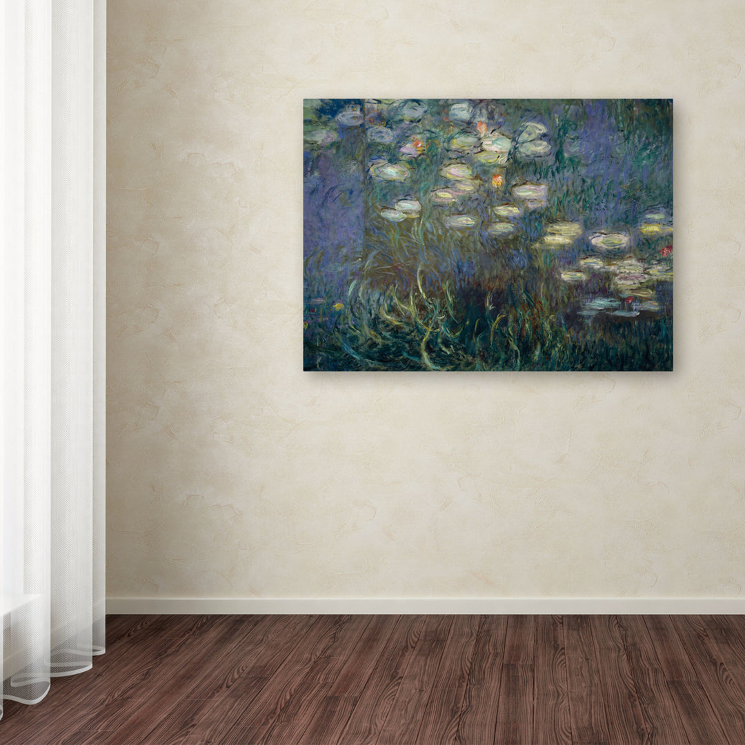 Claude Monet Water Lilies 1840-1926 Canvas Art 18 x 24 Image 3