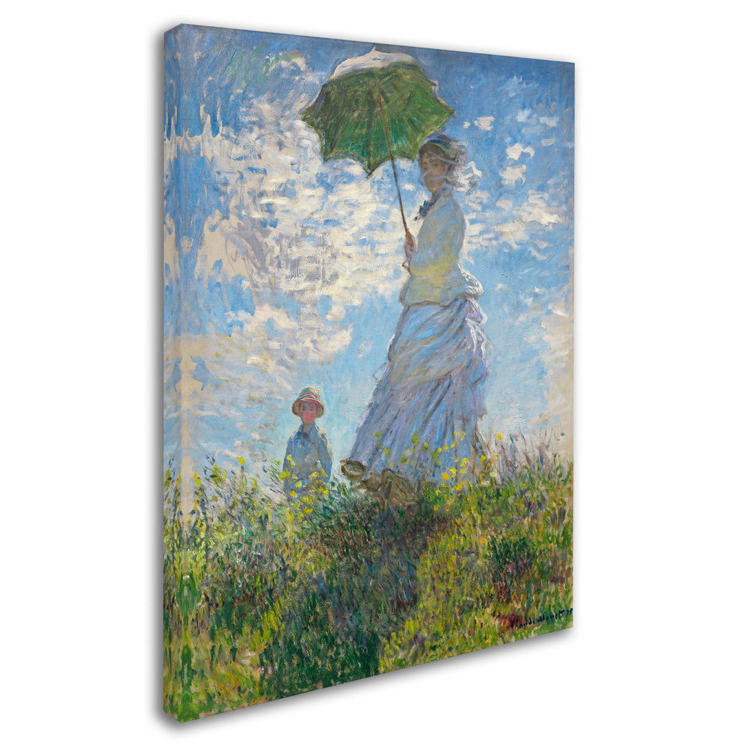 Claude Monet Woman With a Parasol 1875 Canvas Art 18 x 24 Image 2
