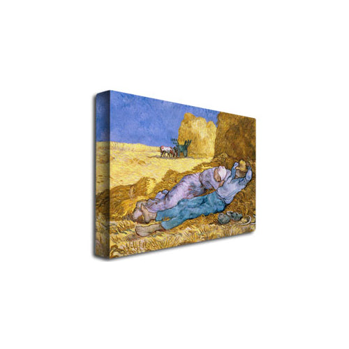 Vincent van Gogh Siesta, After Mille, 1890 Canvas Art 18 x 24 Image 2